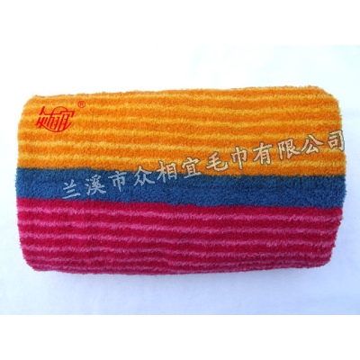 ZXY-149 彩条缎边浴巾