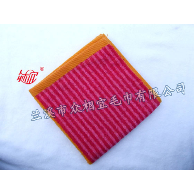 ZXY-160 彩条缎边方巾